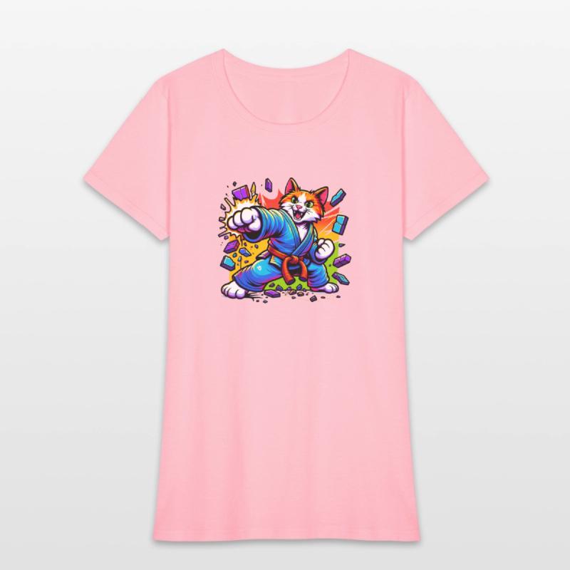 A humorous karate cat