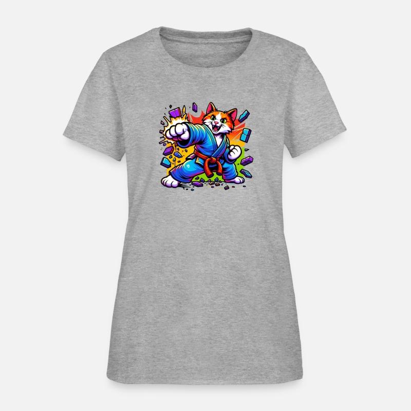 A humorous karate cat