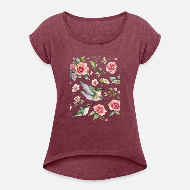 a little hummingbird and beautiful wildflowers