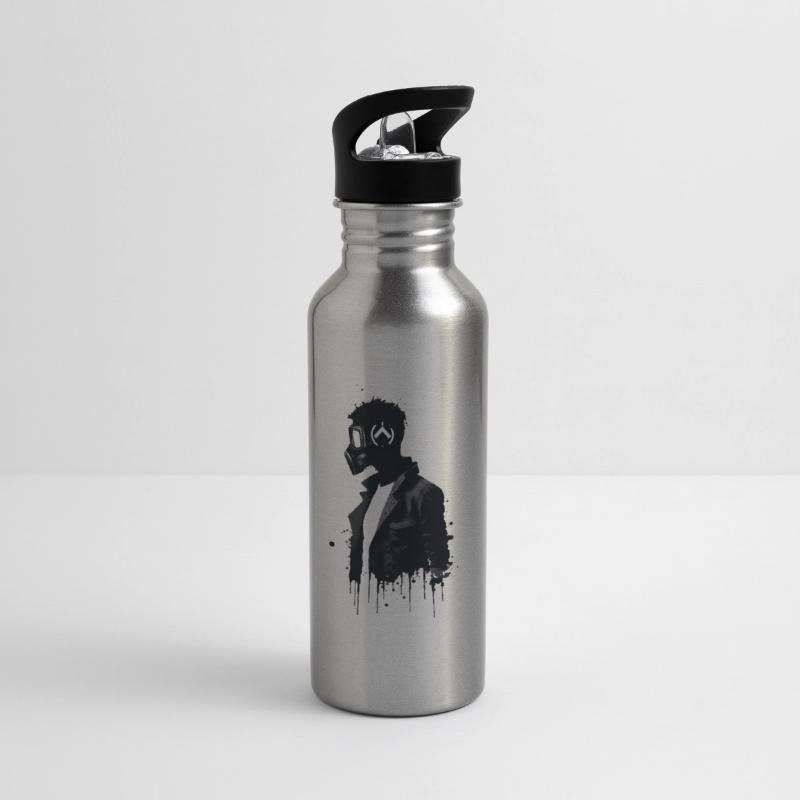 A man with a gas mask