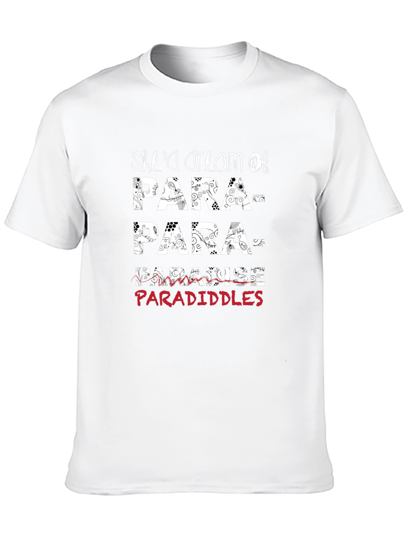 Shed Dream of Paradiddles Black T-Shirt