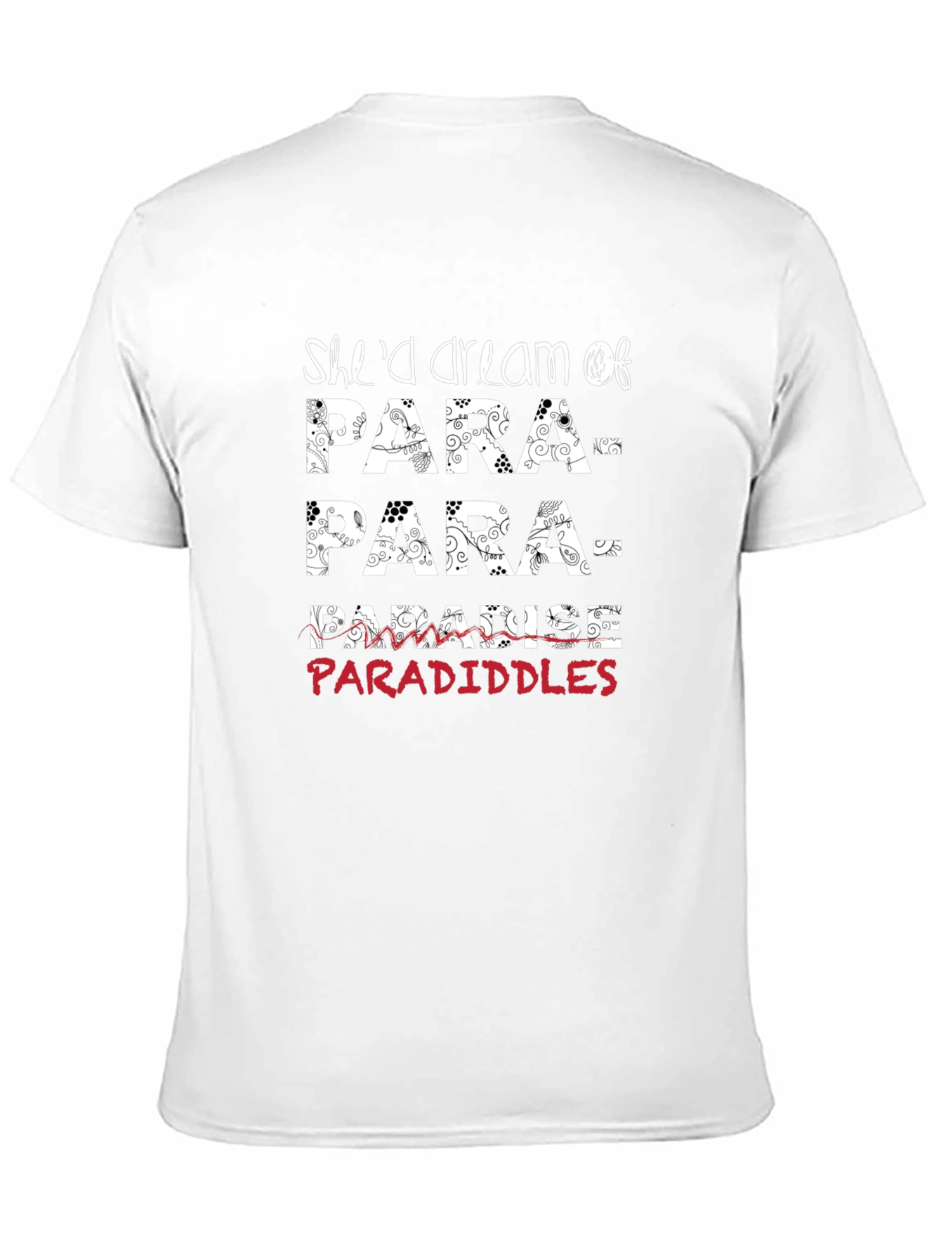 Shed Dream of Paradiddles Black T-Shirt