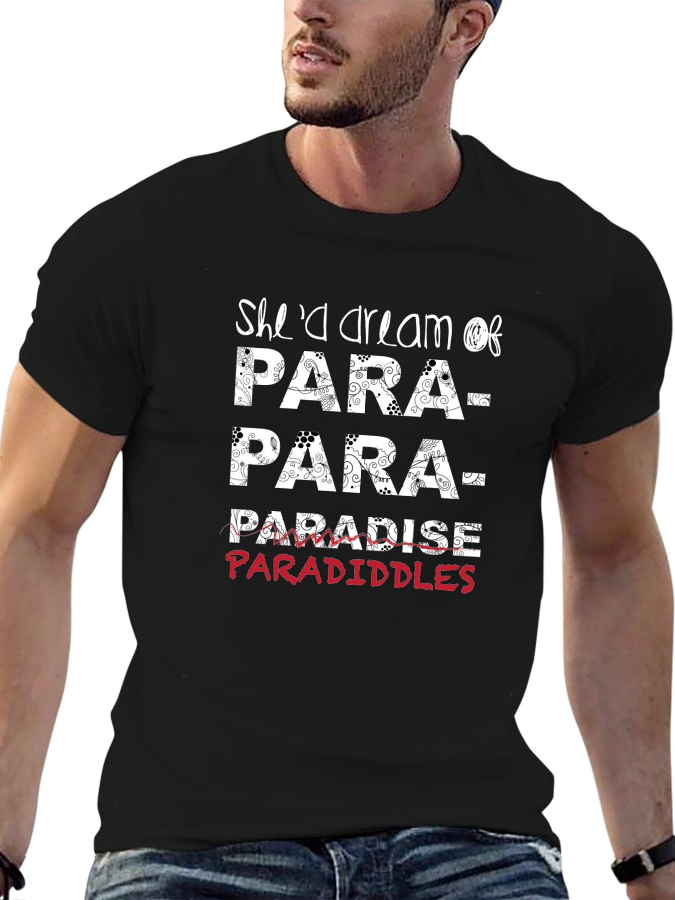 Shed Dream of Paradiddles Black T-Shirt