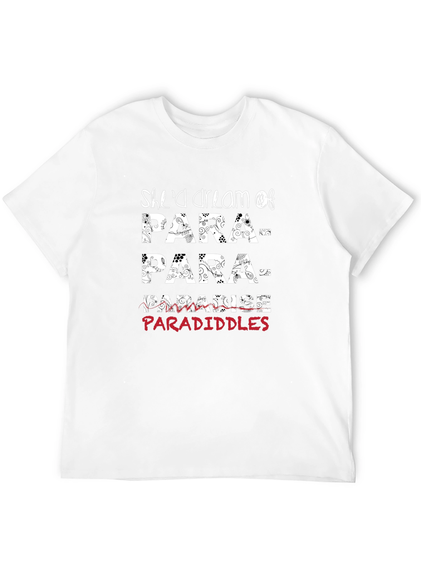Shed Dream of Paradiddles Black T-Shirt