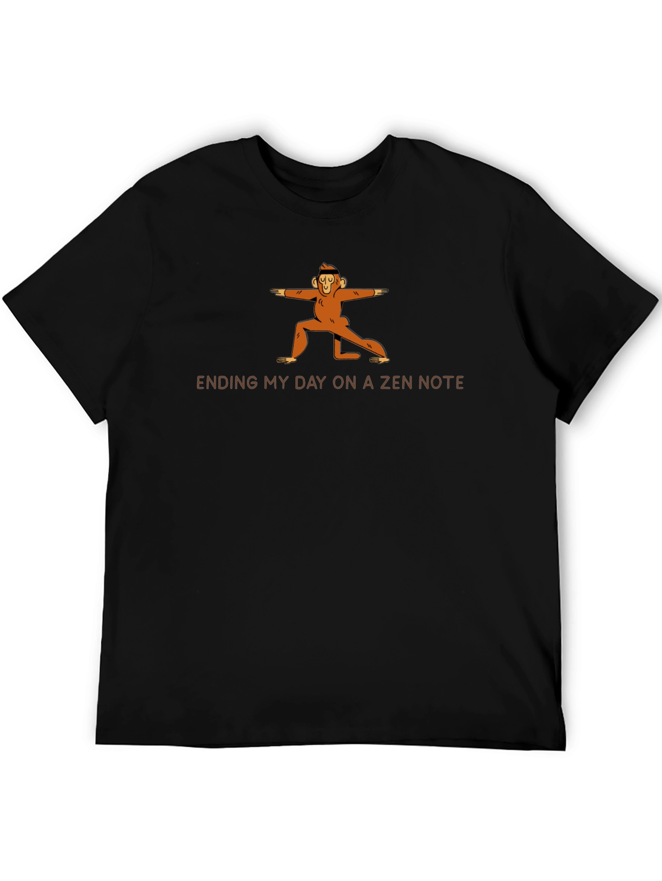 Zen Monkey Graphic Tee - Find Your Inner Peace
