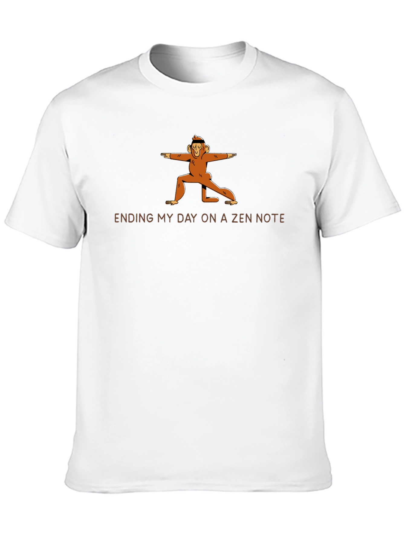 Zen Monkey Graphic Tee - Find Your Inner Peace