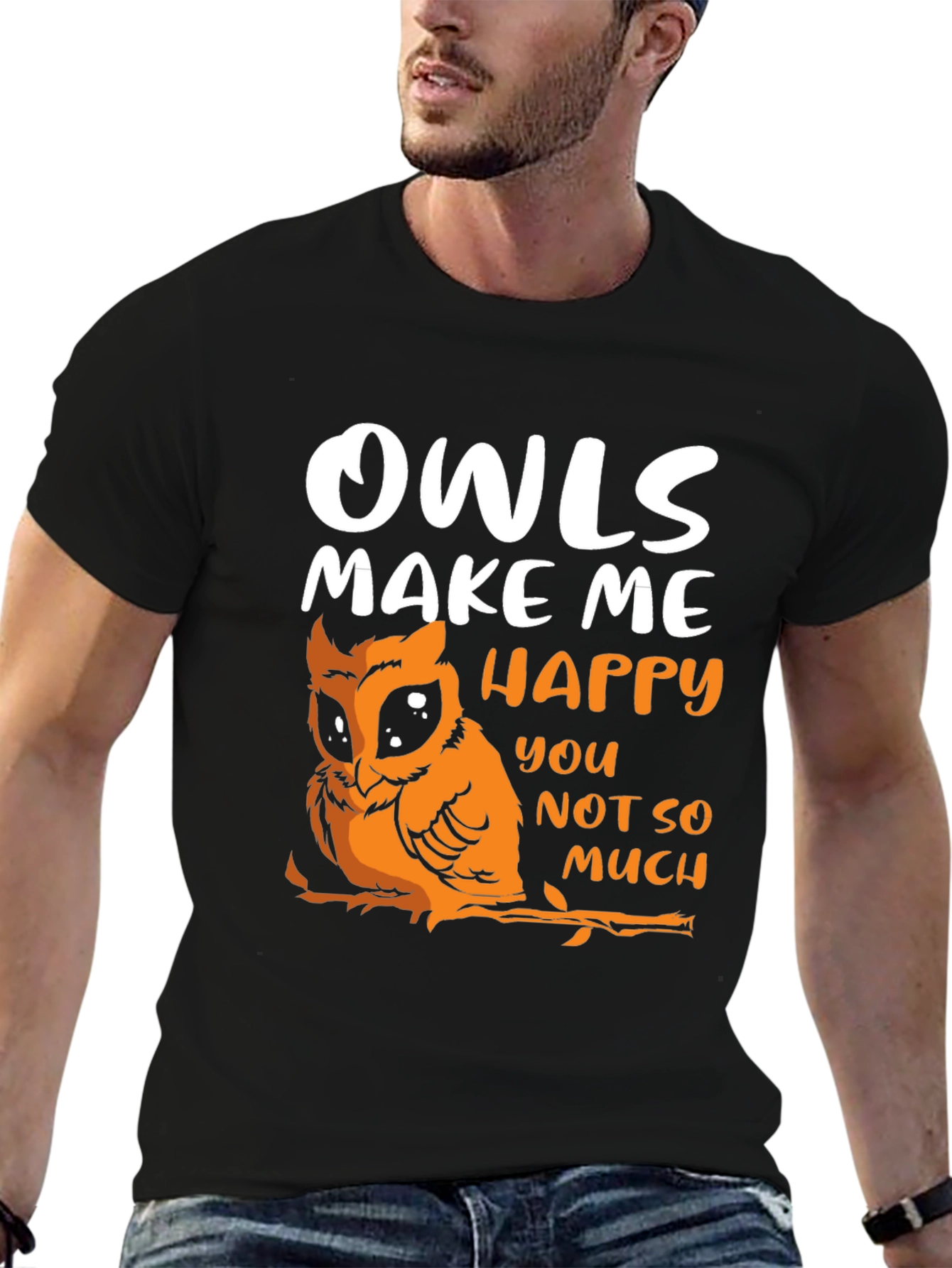 Owls Make Me Happy Graphic Tee
