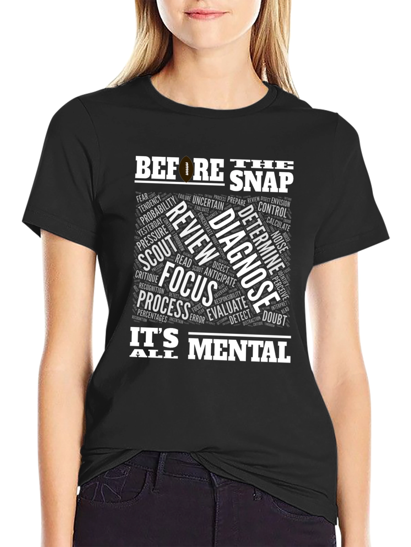 Before The Snap Mental Game Football T-Shirt