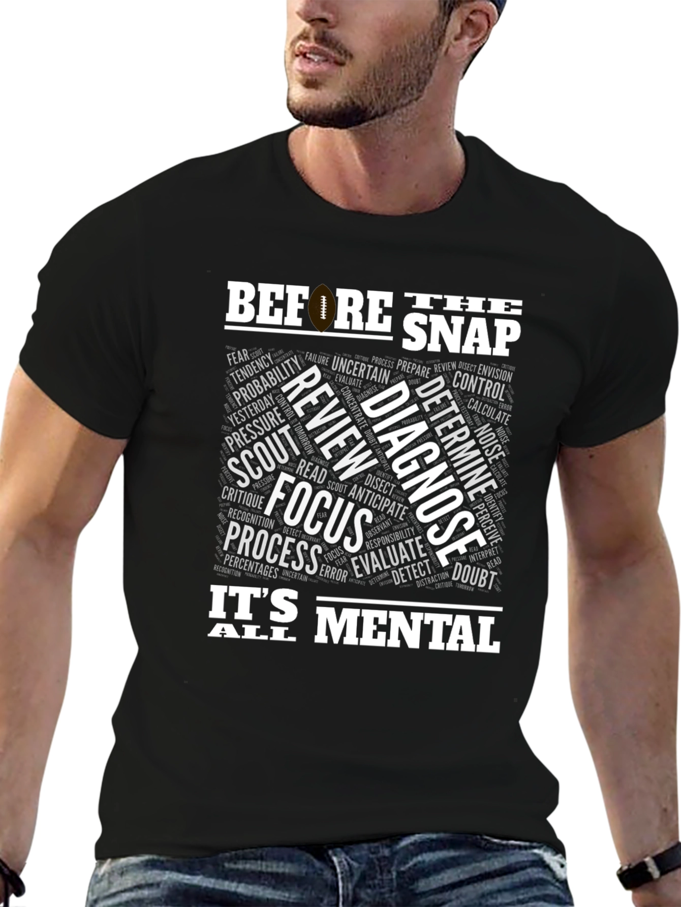 Before The Snap Mental Game Football T-Shirt