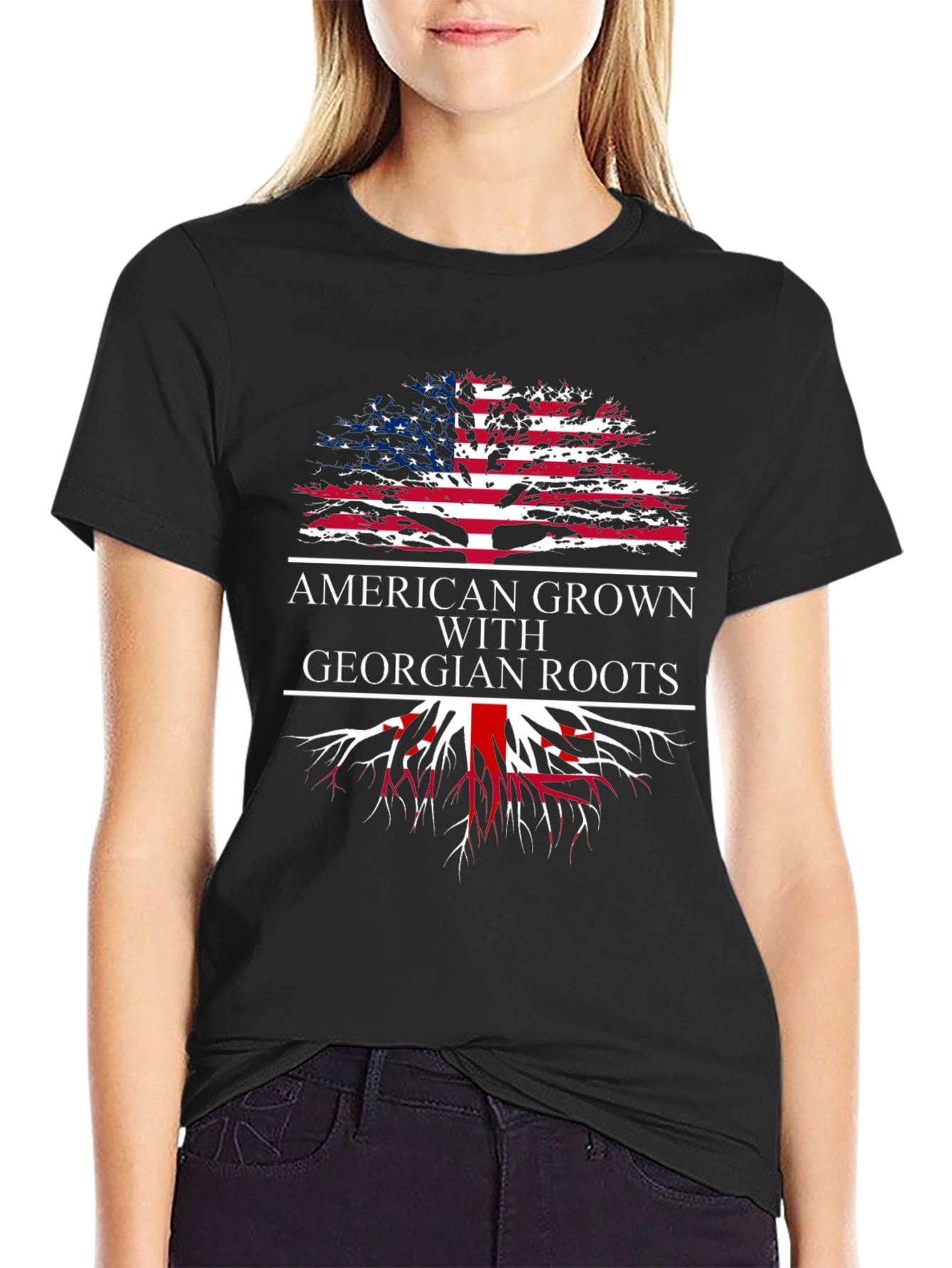 American Grown with Georgian Roots T-Shirt