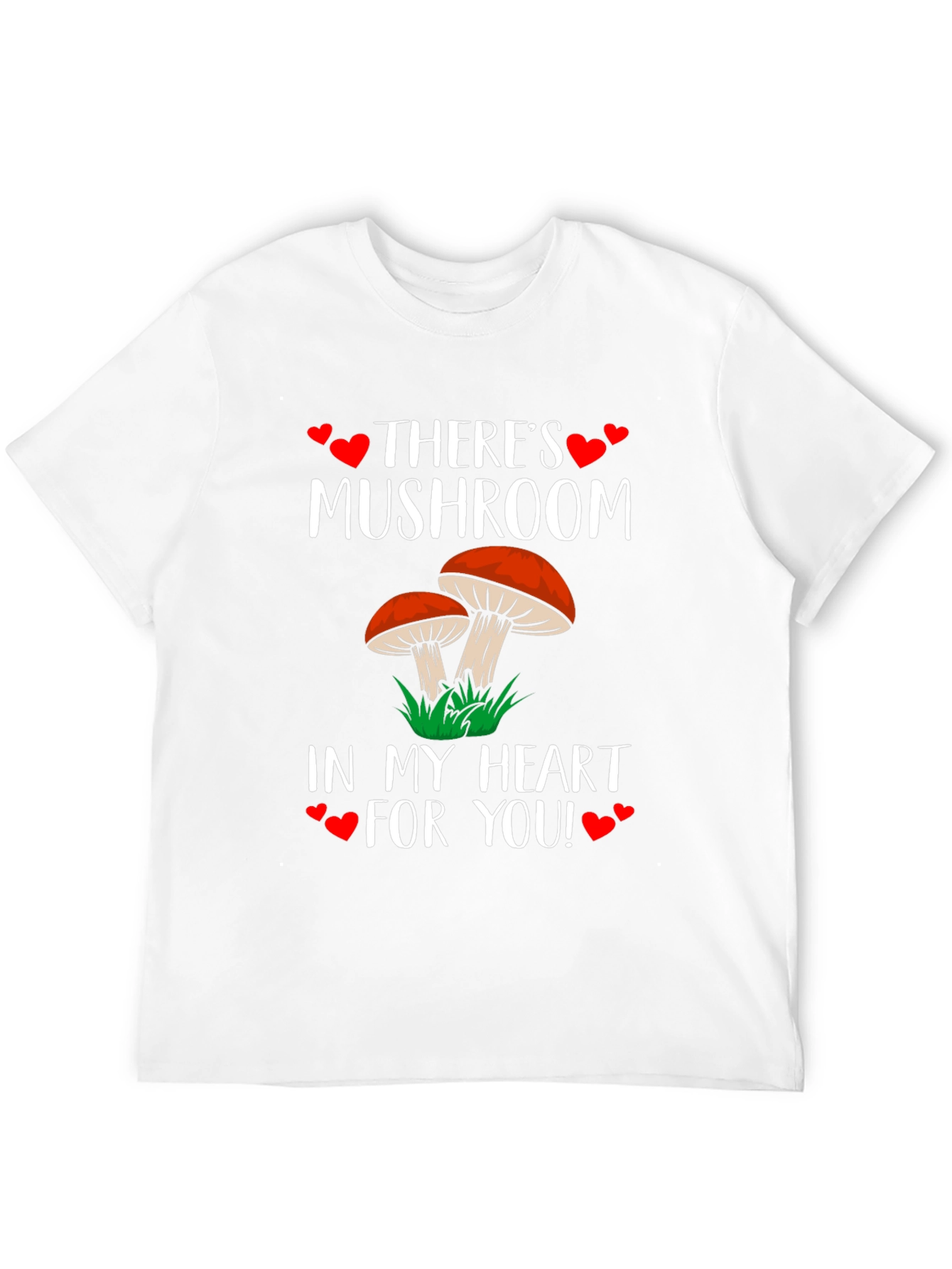 Mushroom Heart T-Shirt: Cute Fungi Love Tee