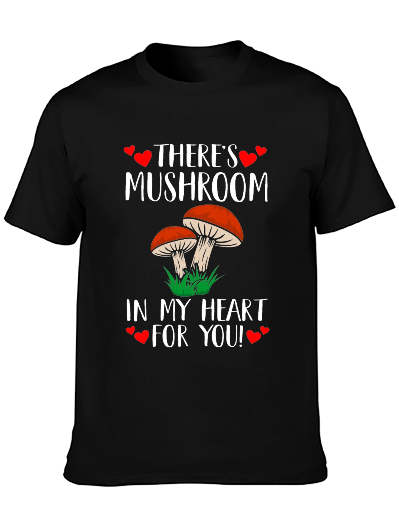Mushroom Heart T-Shirt: Cute Fungi Love Tee