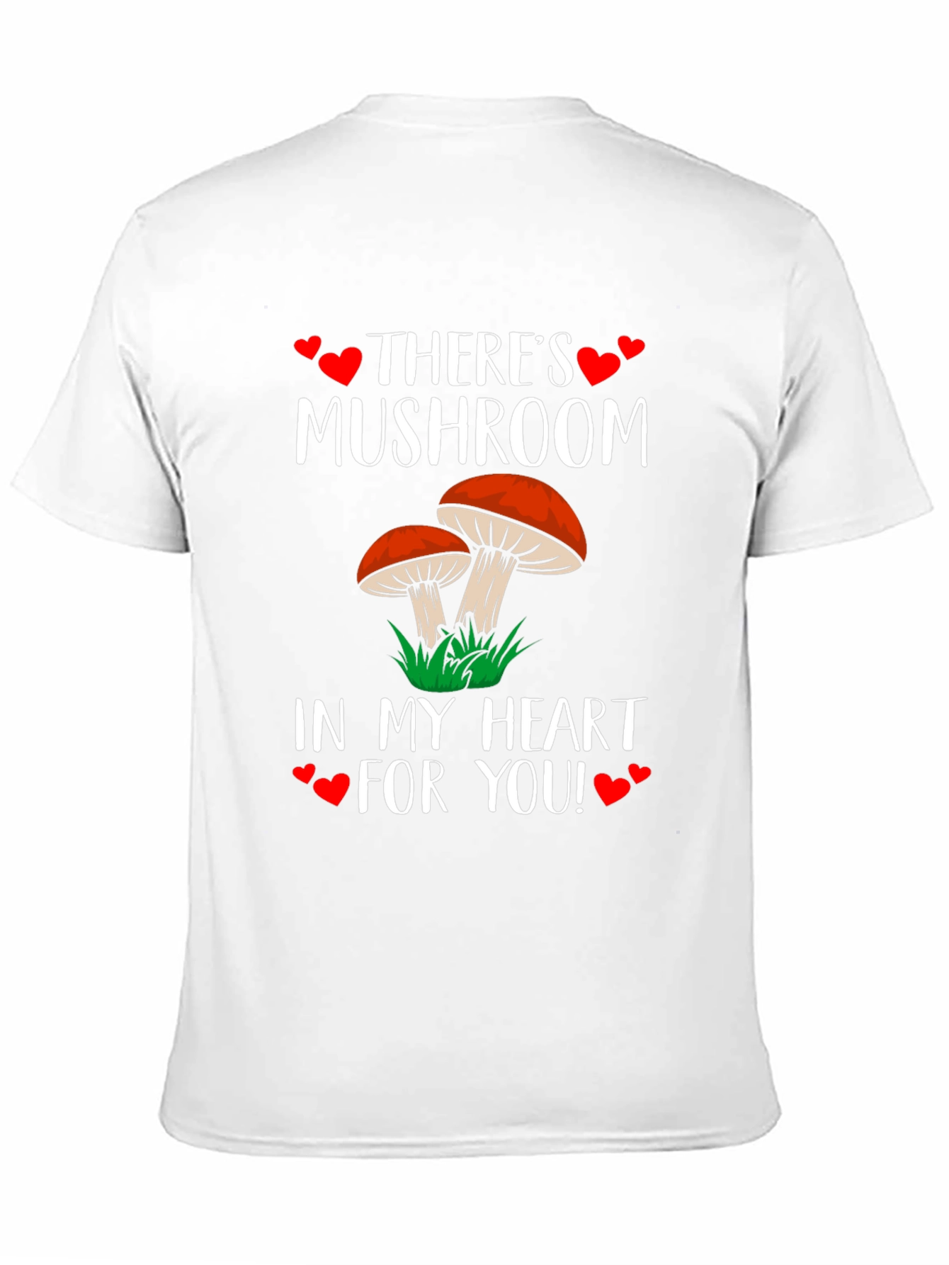 Mushroom Heart T-Shirt: Cute Fungi Love Tee