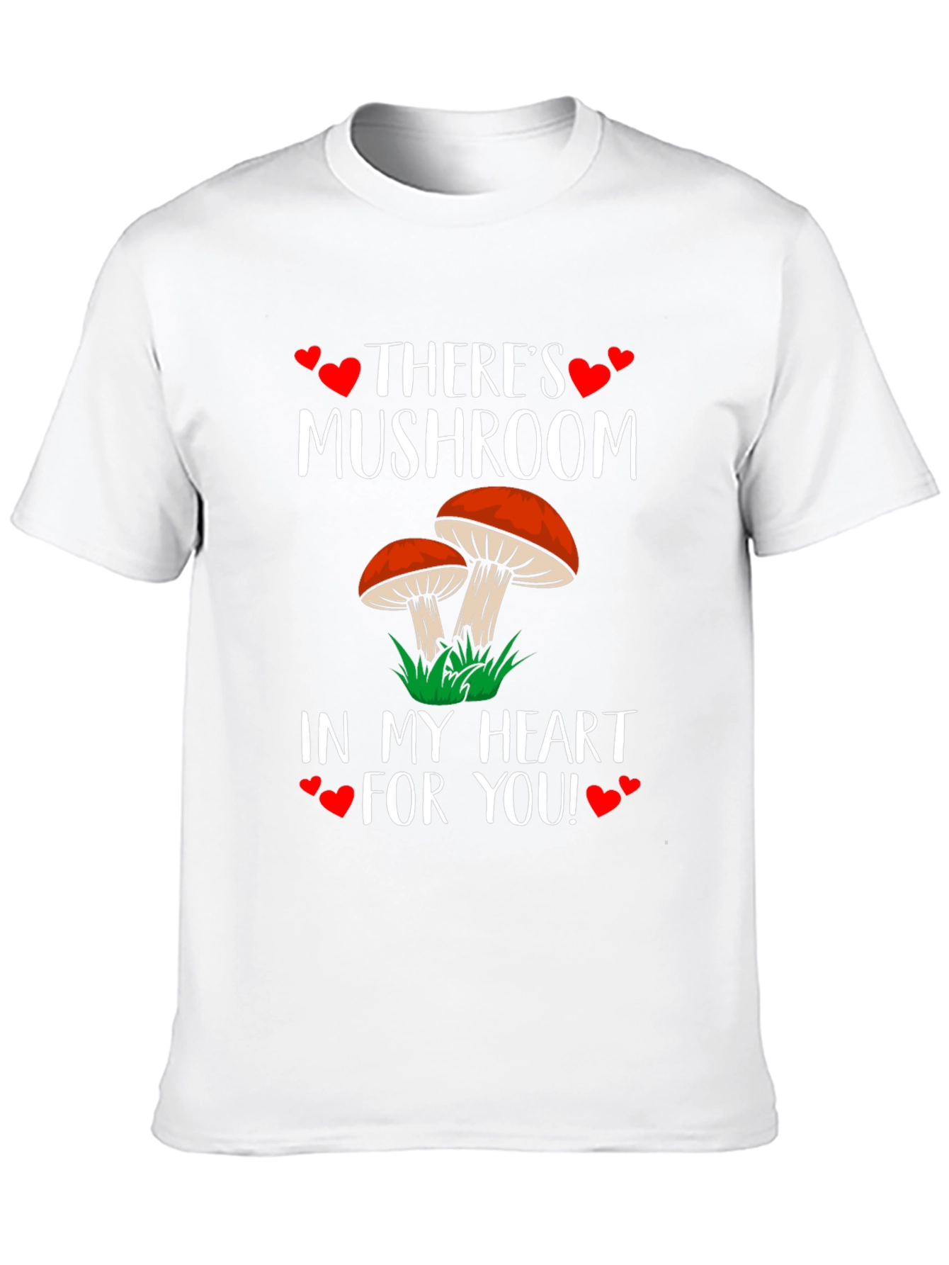 Mushroom Heart T-Shirt: Cute Fungi Love Tee