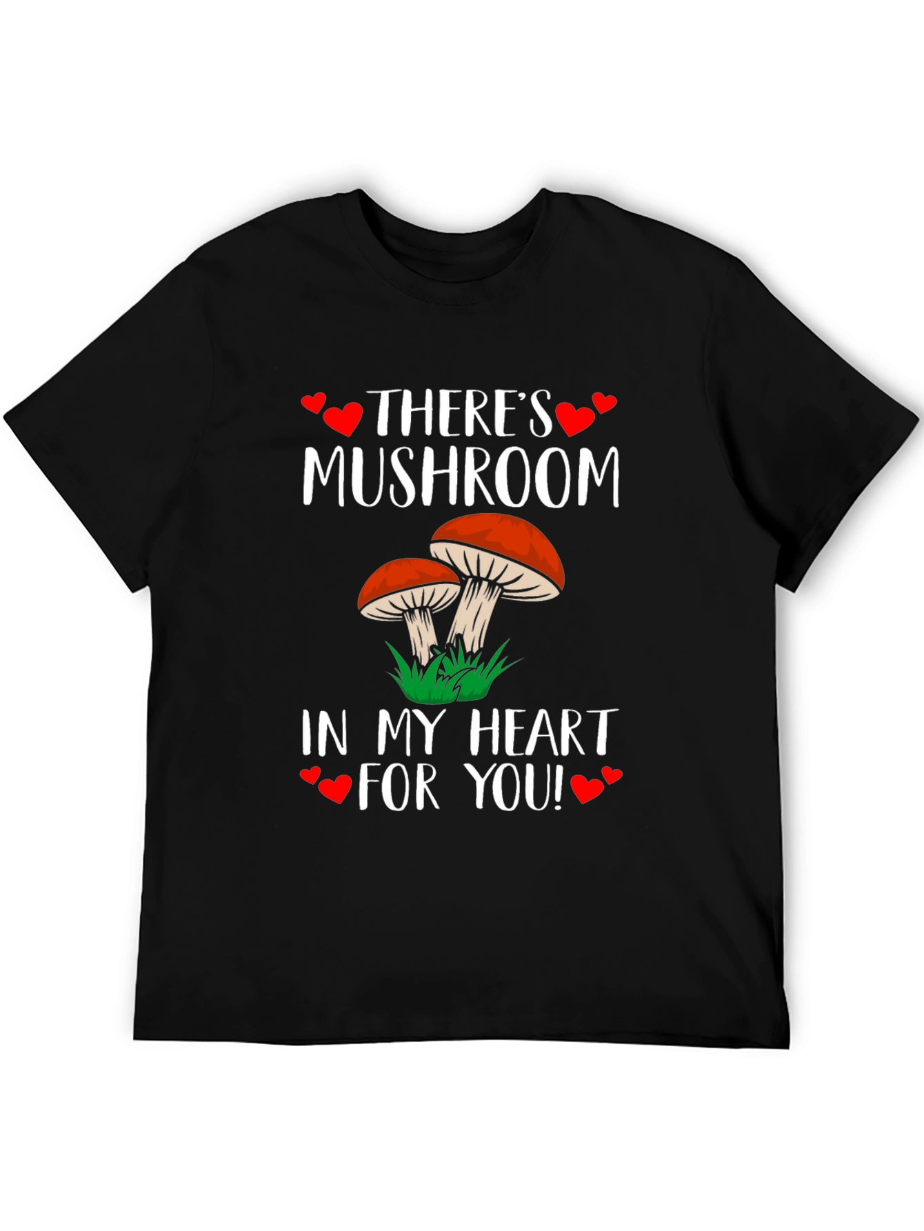 Mushroom Heart T-Shirt: Cute Fungi Love Tee