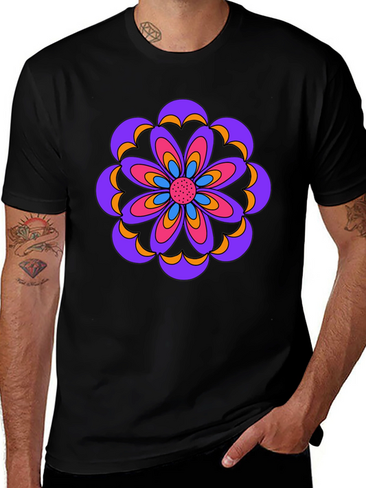 Retro Flower Power T-Shirt - Groovy Graphic Tee