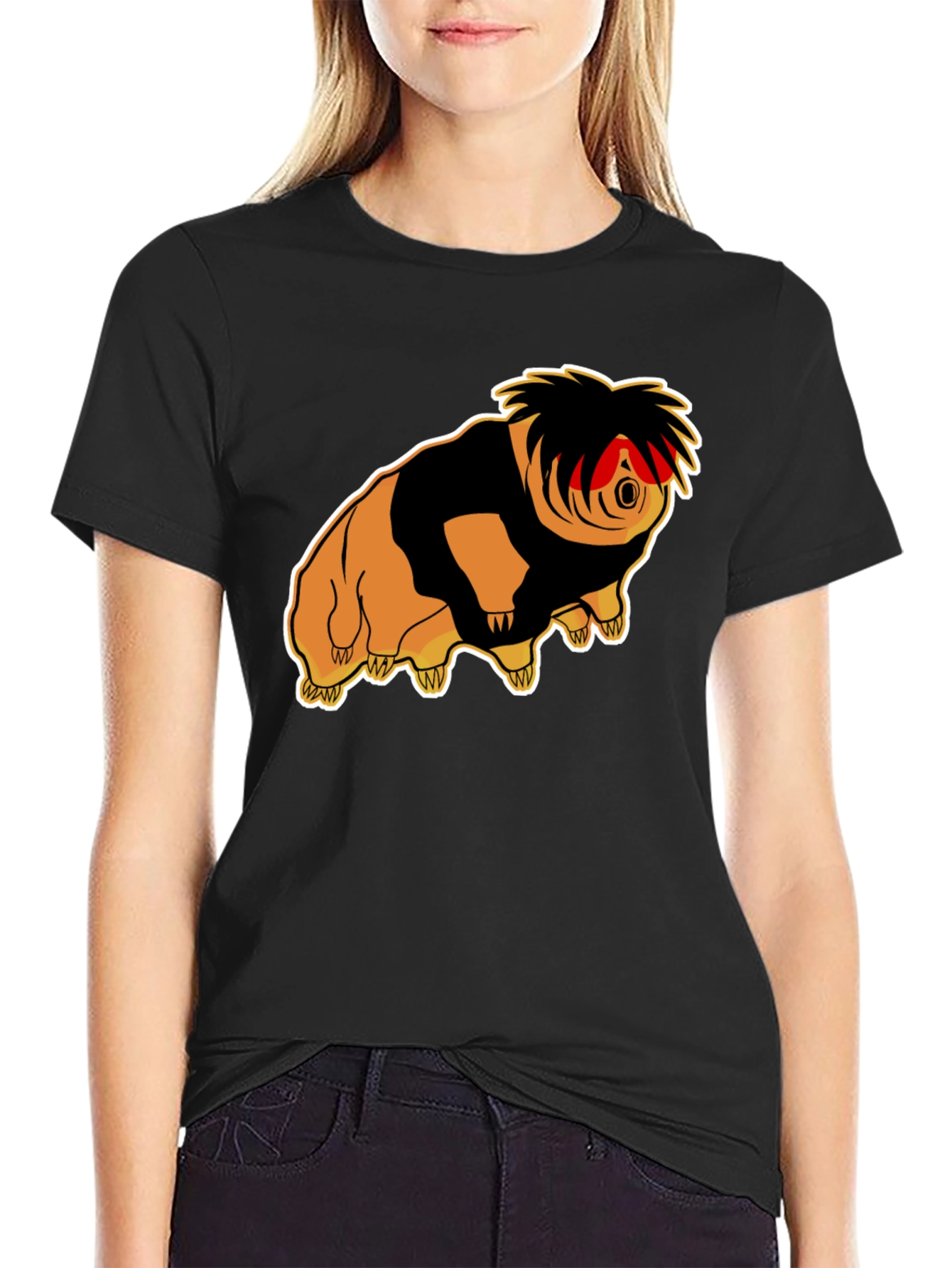 Tardigrade Punk Graphic Tee - Black Cotton