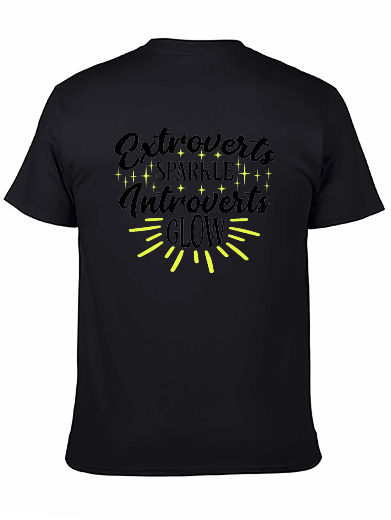 Extroverts Sparkle Introverts Glow Graphic T-Shirt