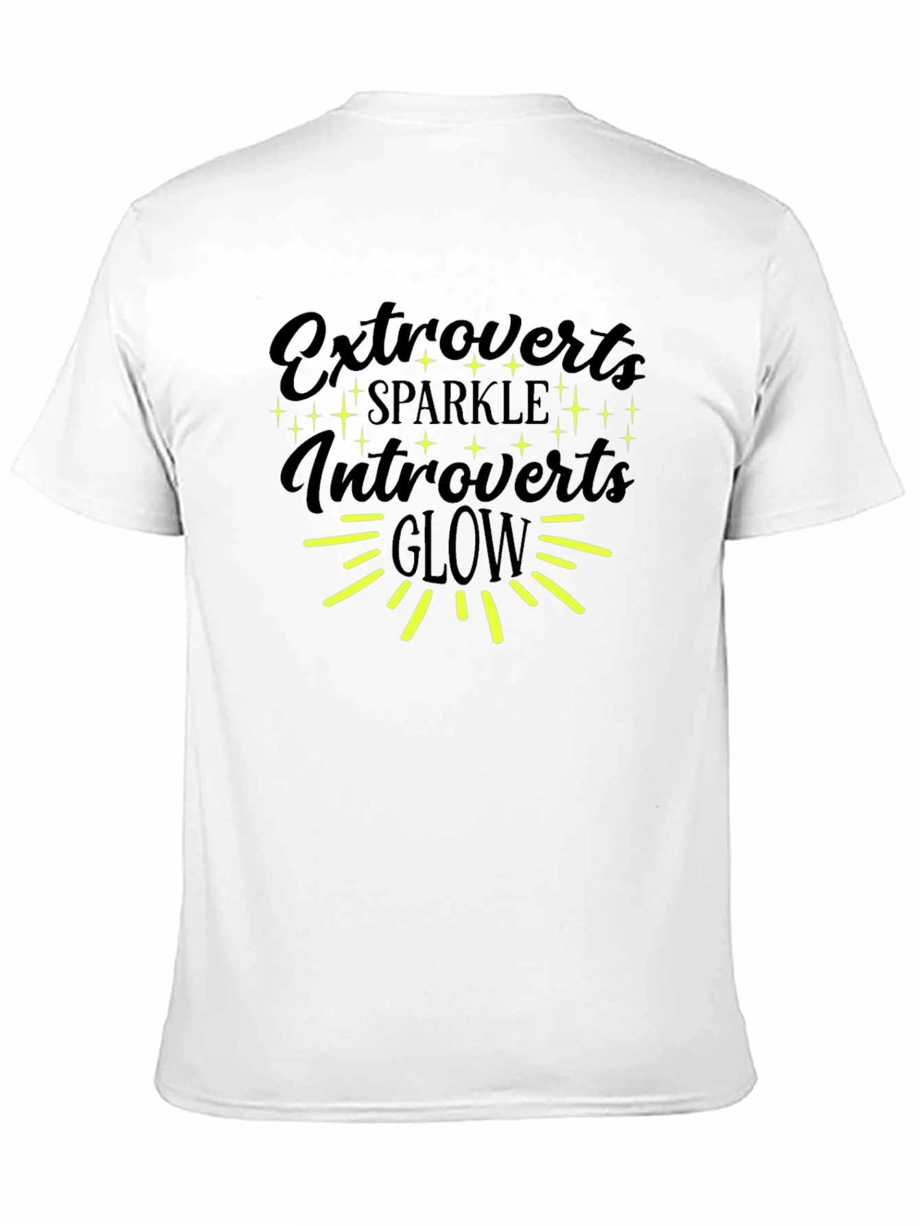 Extroverts Sparkle Introverts Glow Graphic T-Shirt