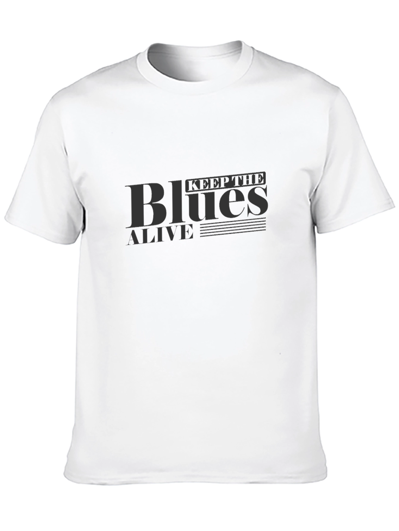 Keep The Blues Alive Black T-Shirt