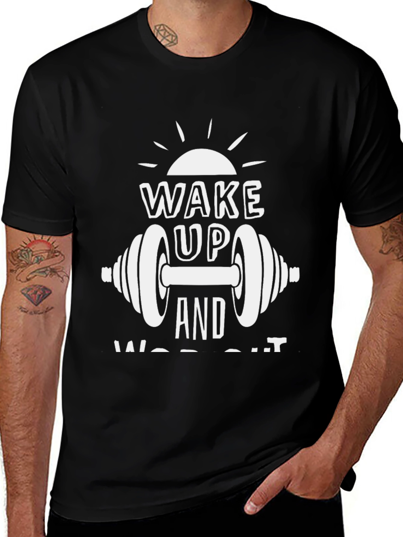 Wake Up and Workout Graphic Tee