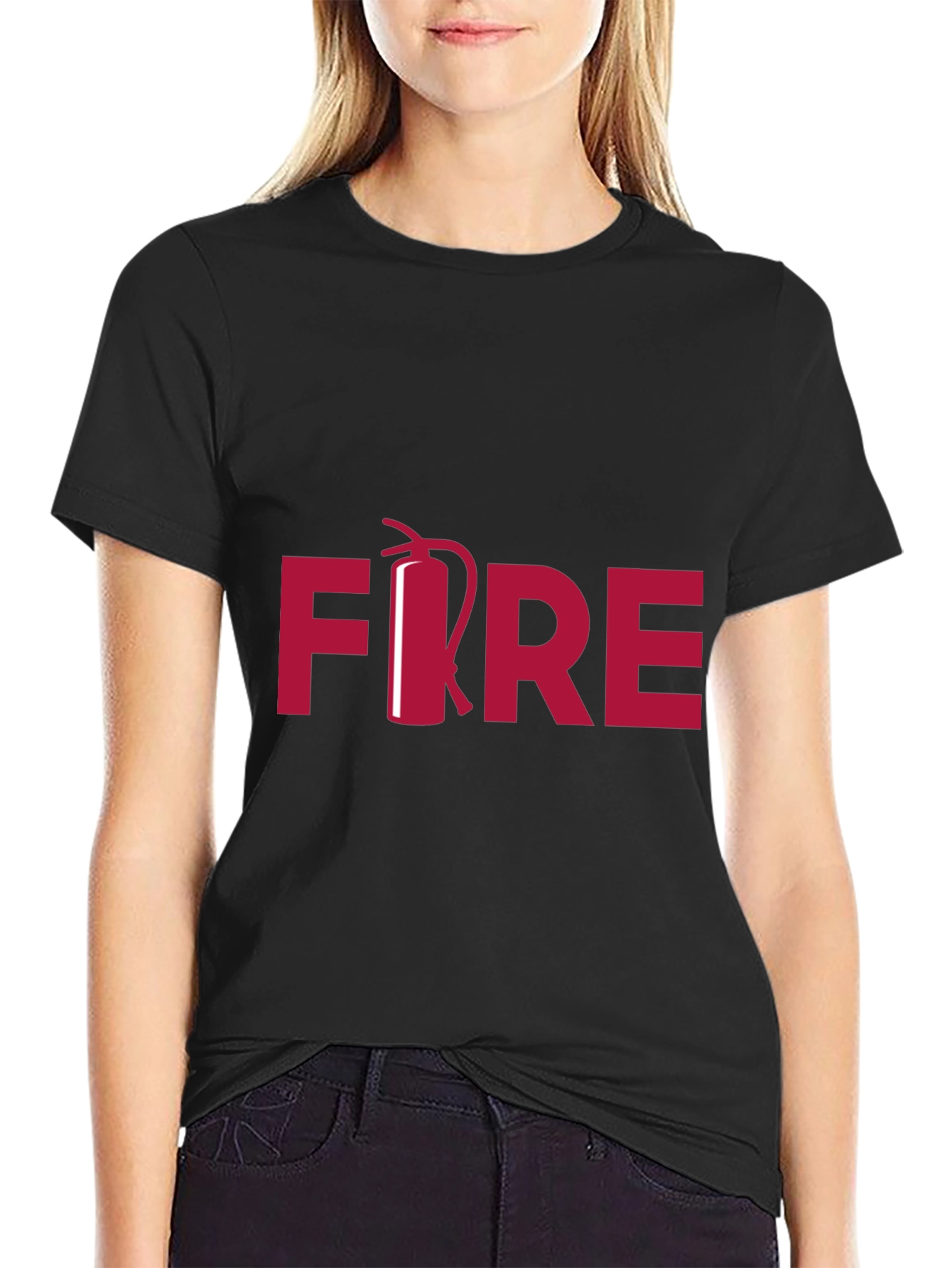 FIRE T-Shirt Fire Extinguisher Graphic Tee