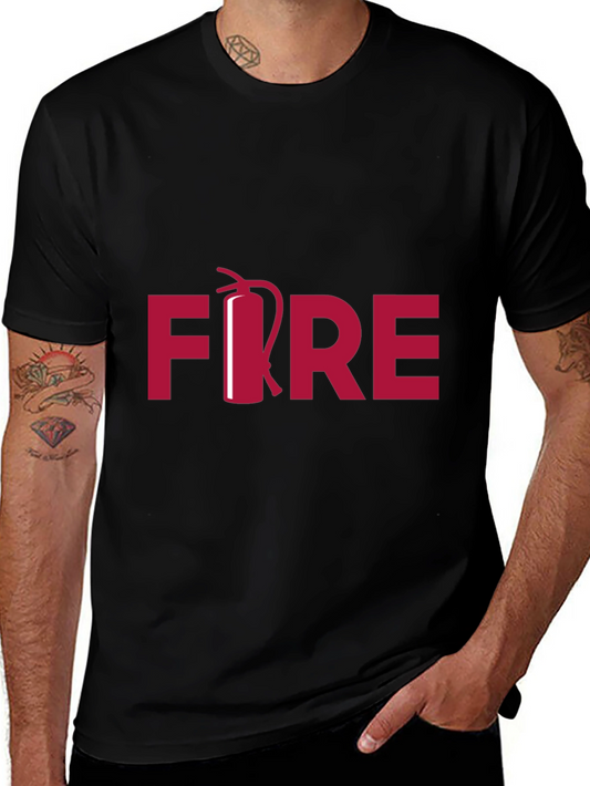 FIRE T-Shirt Fire Extinguisher Graphic Tee