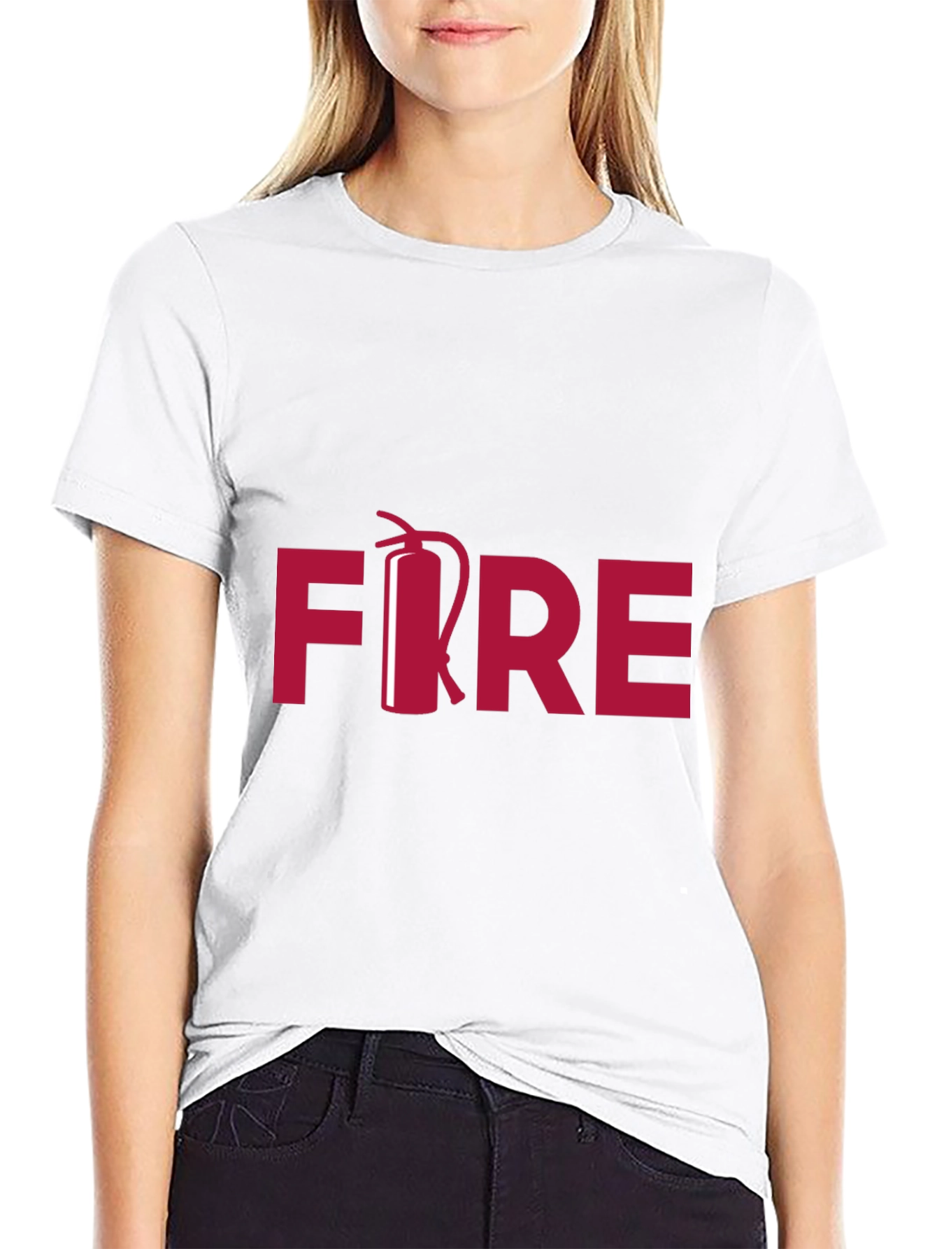 FIRE T-Shirt Fire Extinguisher Graphic Tee