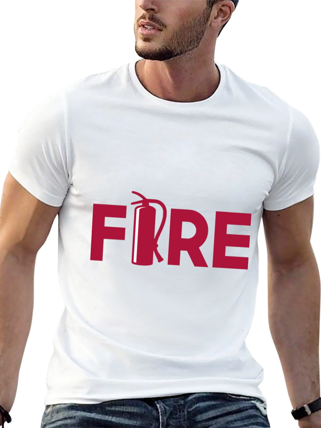 FIRE T-Shirt Fire Extinguisher Graphic Tee