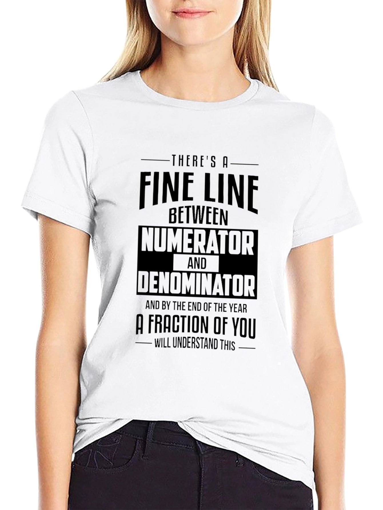 Funny Math T-Shirt: Numerator vs Denominator