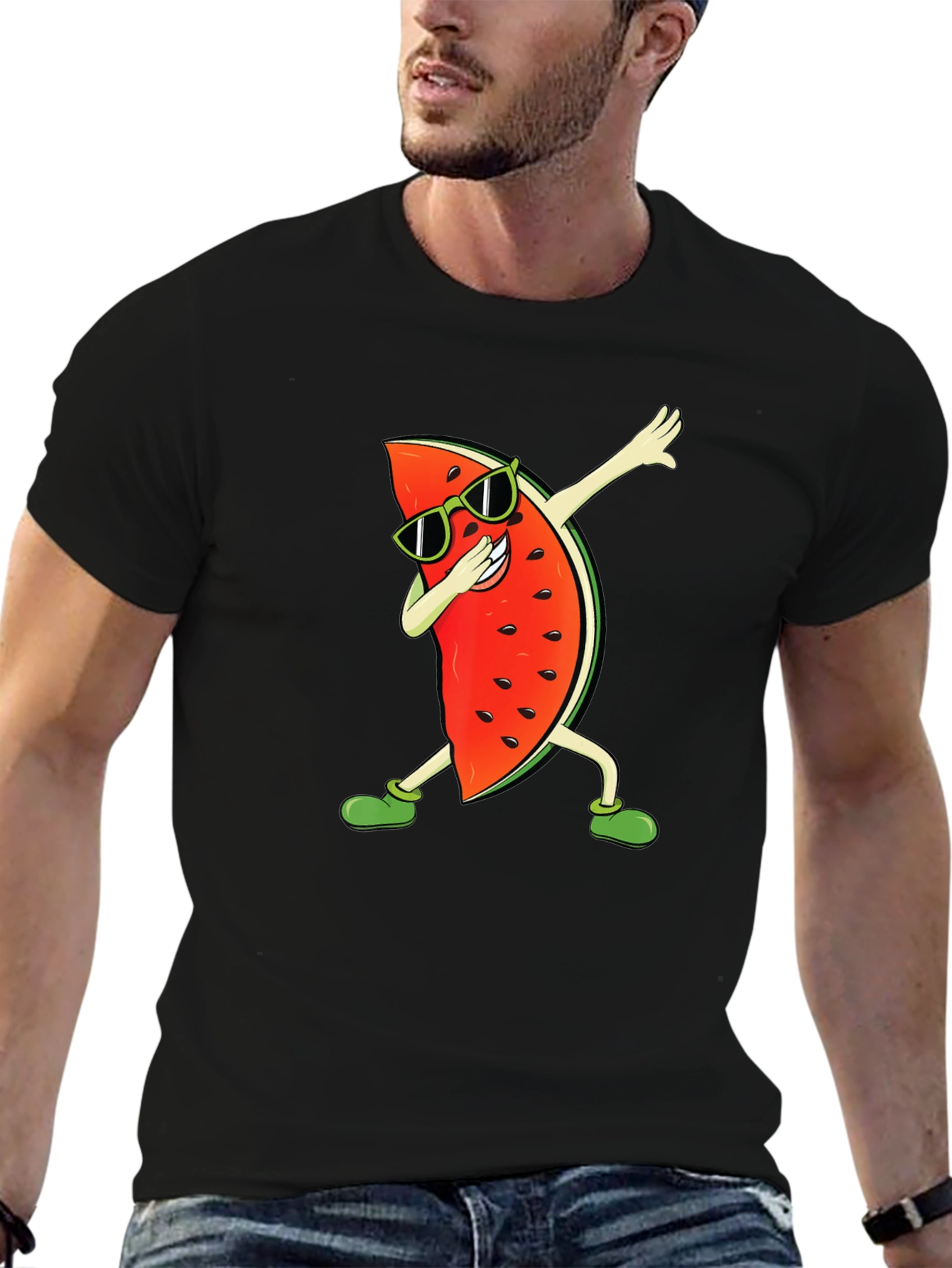 Dabbing Watermelon Graphic Tee