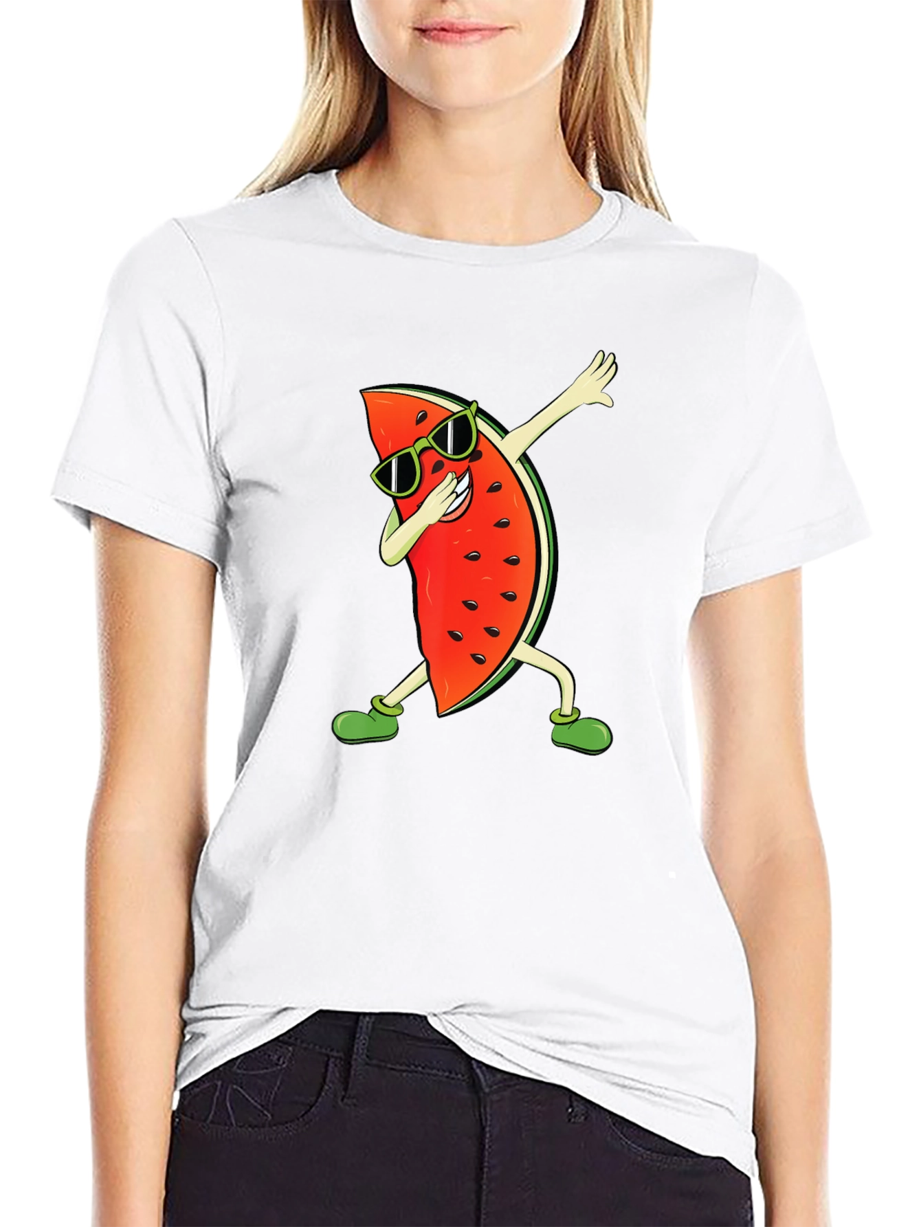 Dabbing Watermelon Graphic Tee