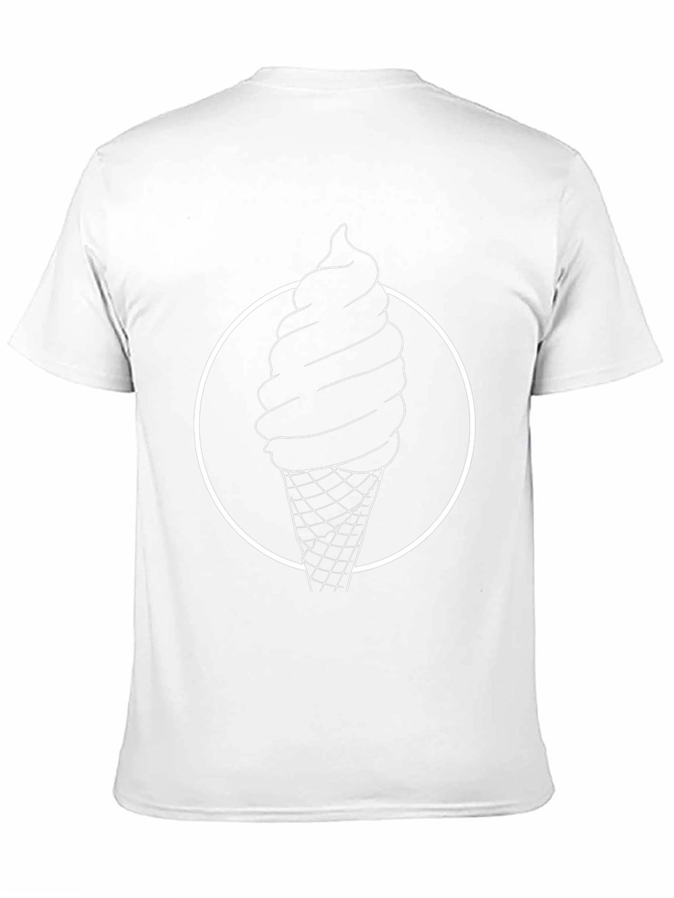 Ice Cream Graphic Tee - Casual Black T-Shirt