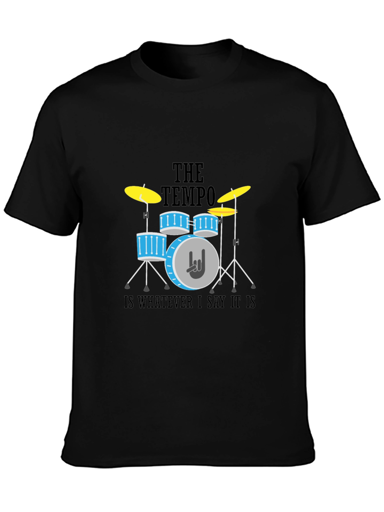 Tempo Drummer T-Shirt - Rock & Roll Style