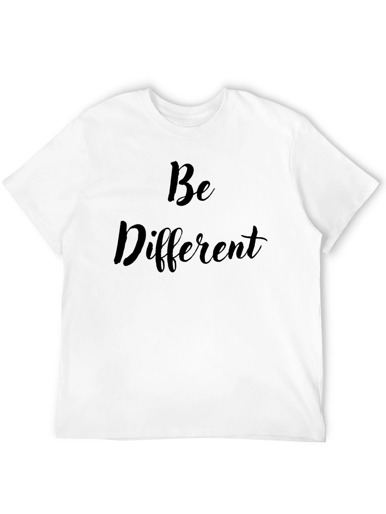 Be Different Graphic Tee - Stylish Black Cotton T-Shirt