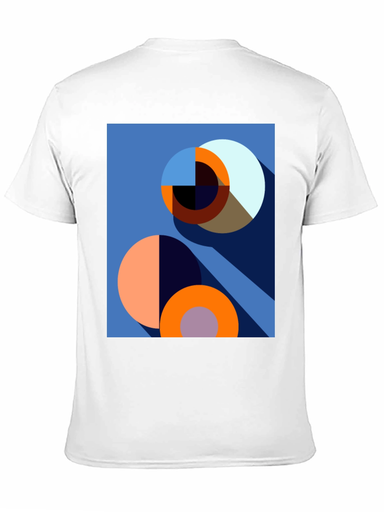 Abstract Geometric Circle Design T-Shirt