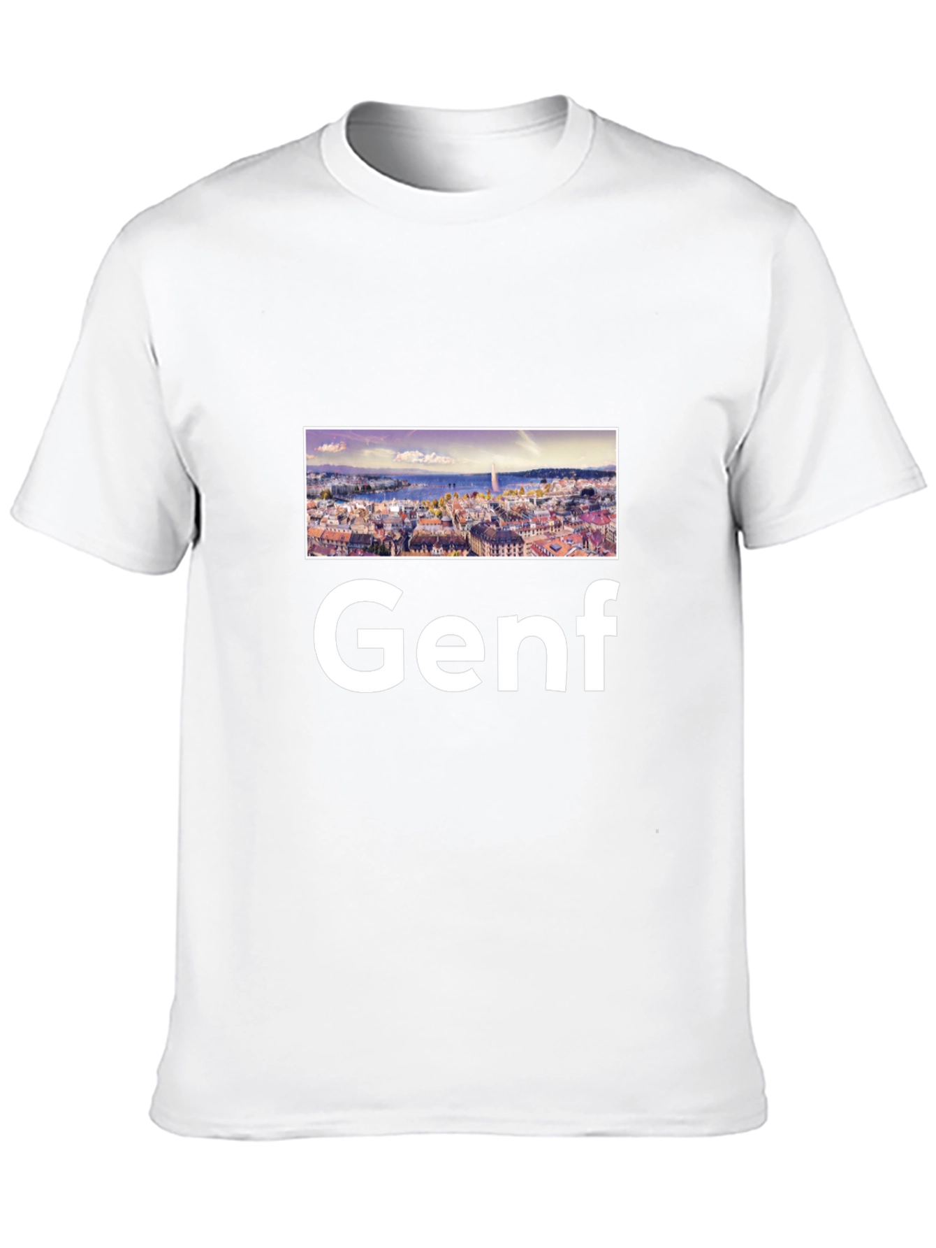 Genf Graphic Tee - Cityscape Design
