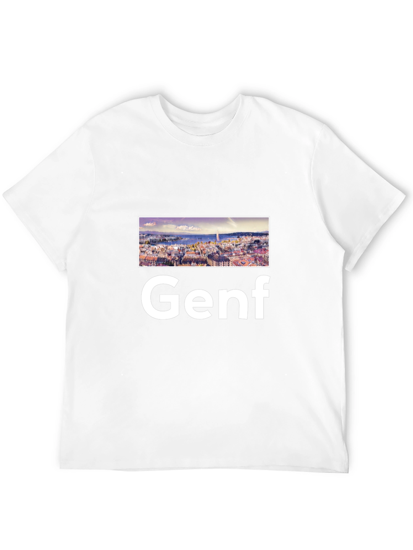 Genf Graphic Tee - Cityscape Design