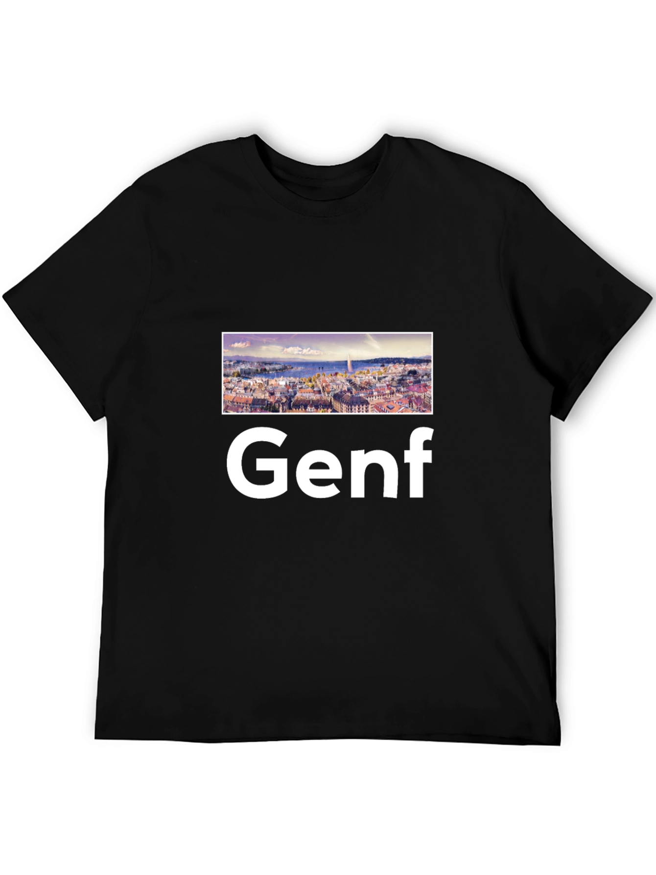Genf Graphic Tee - Cityscape Design