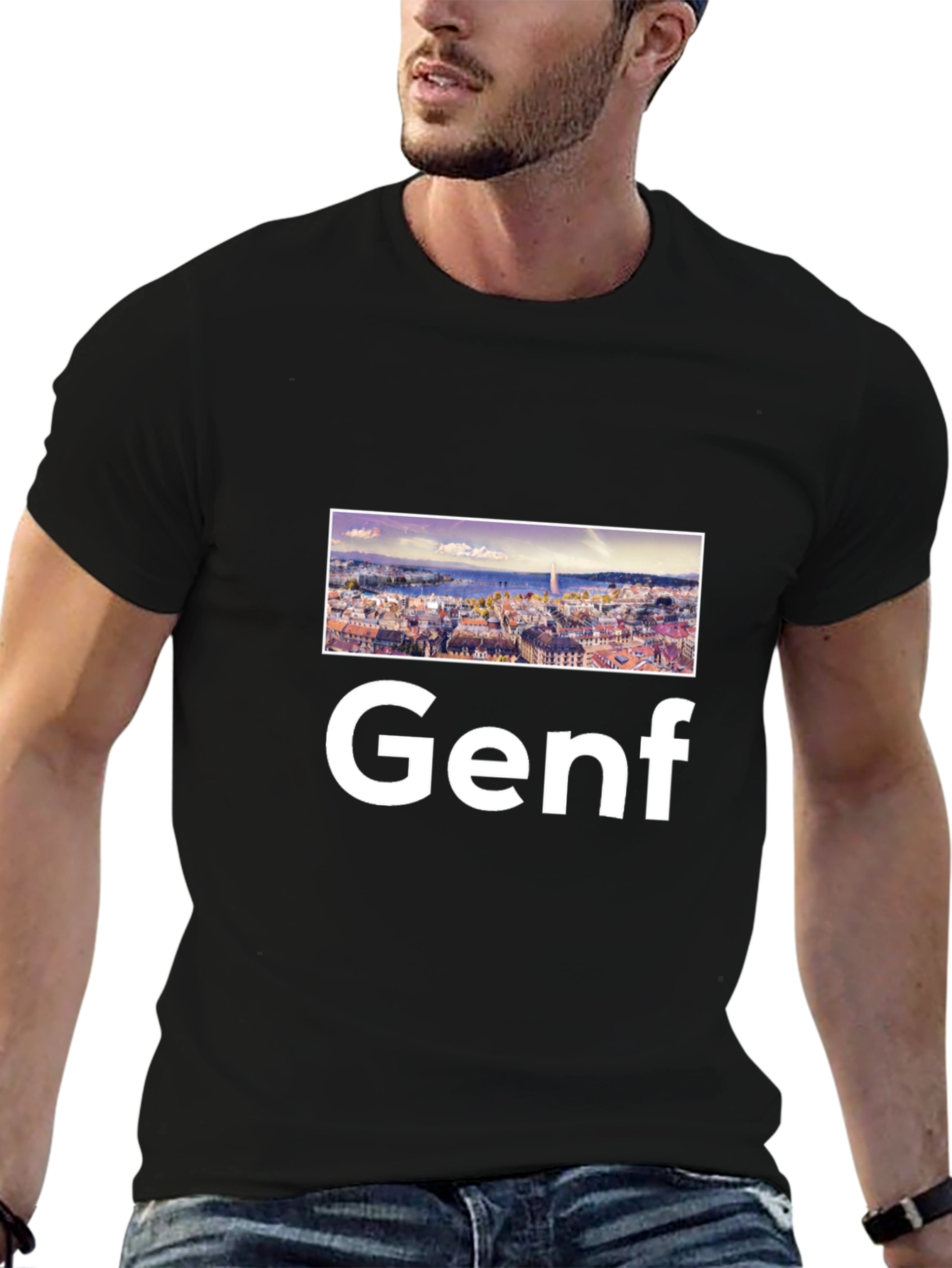 Genf Graphic Tee - Cityscape Design