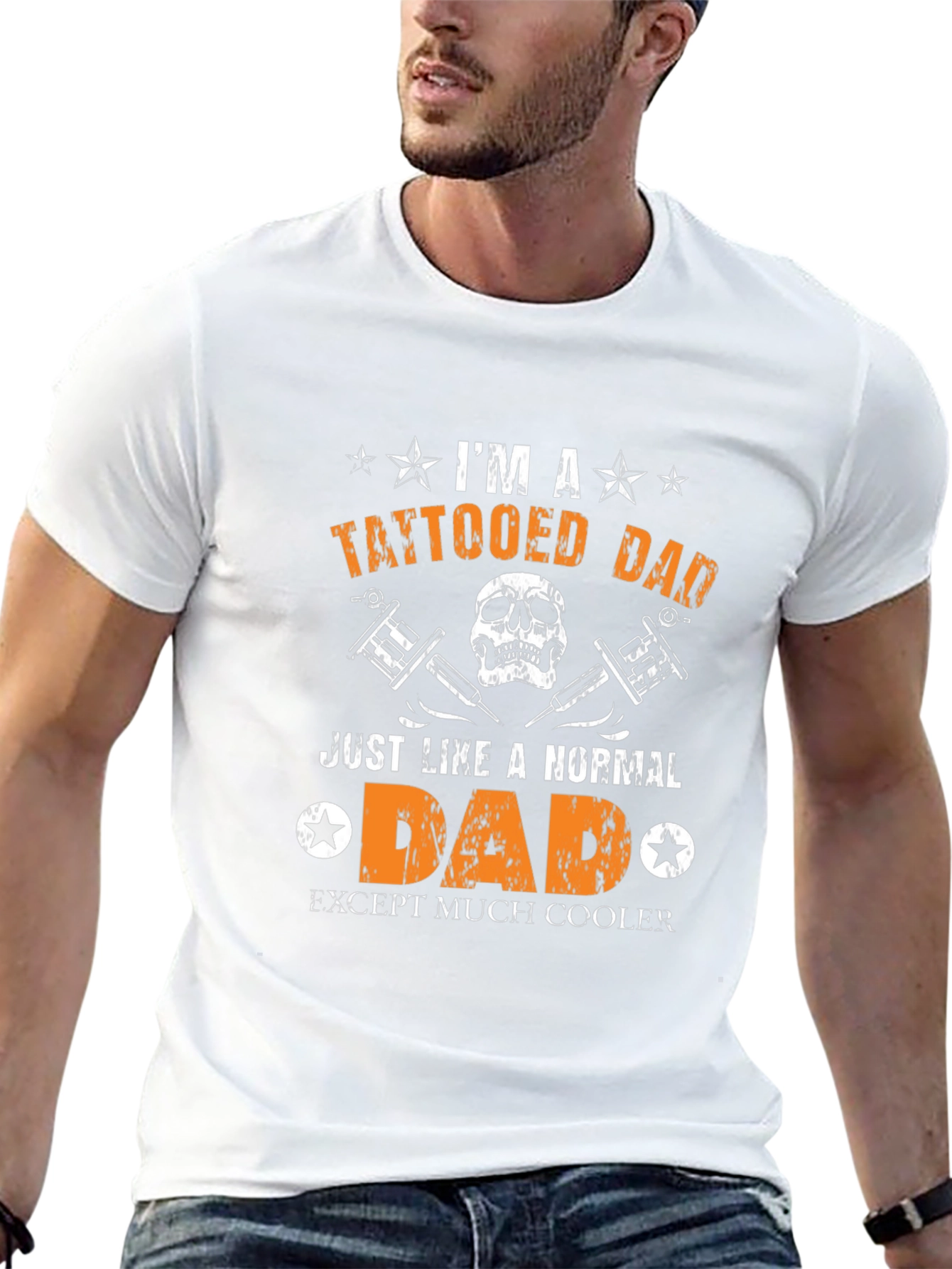 Tattooed Dad T-Shirt - Cool Fathers Day Gift