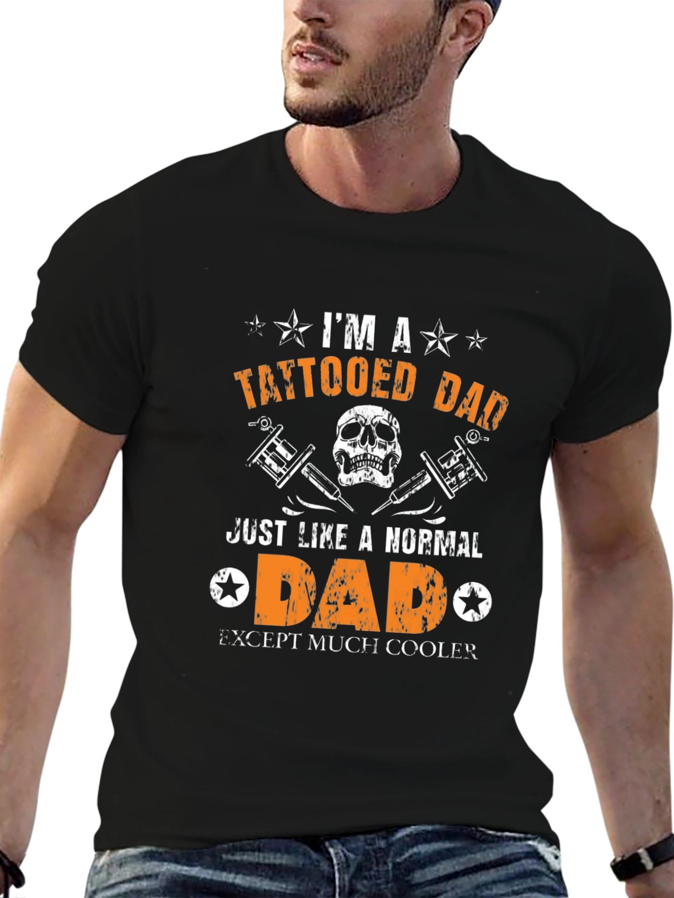 Tattooed Dad T-Shirt - Cool Fathers Day Gift