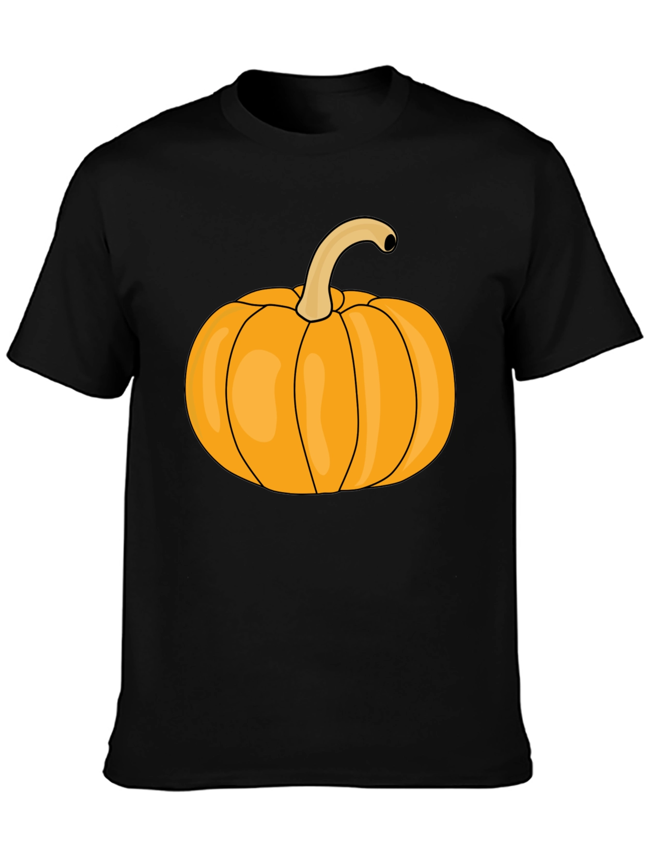 Pumpkin Graphic Black T-Shirt