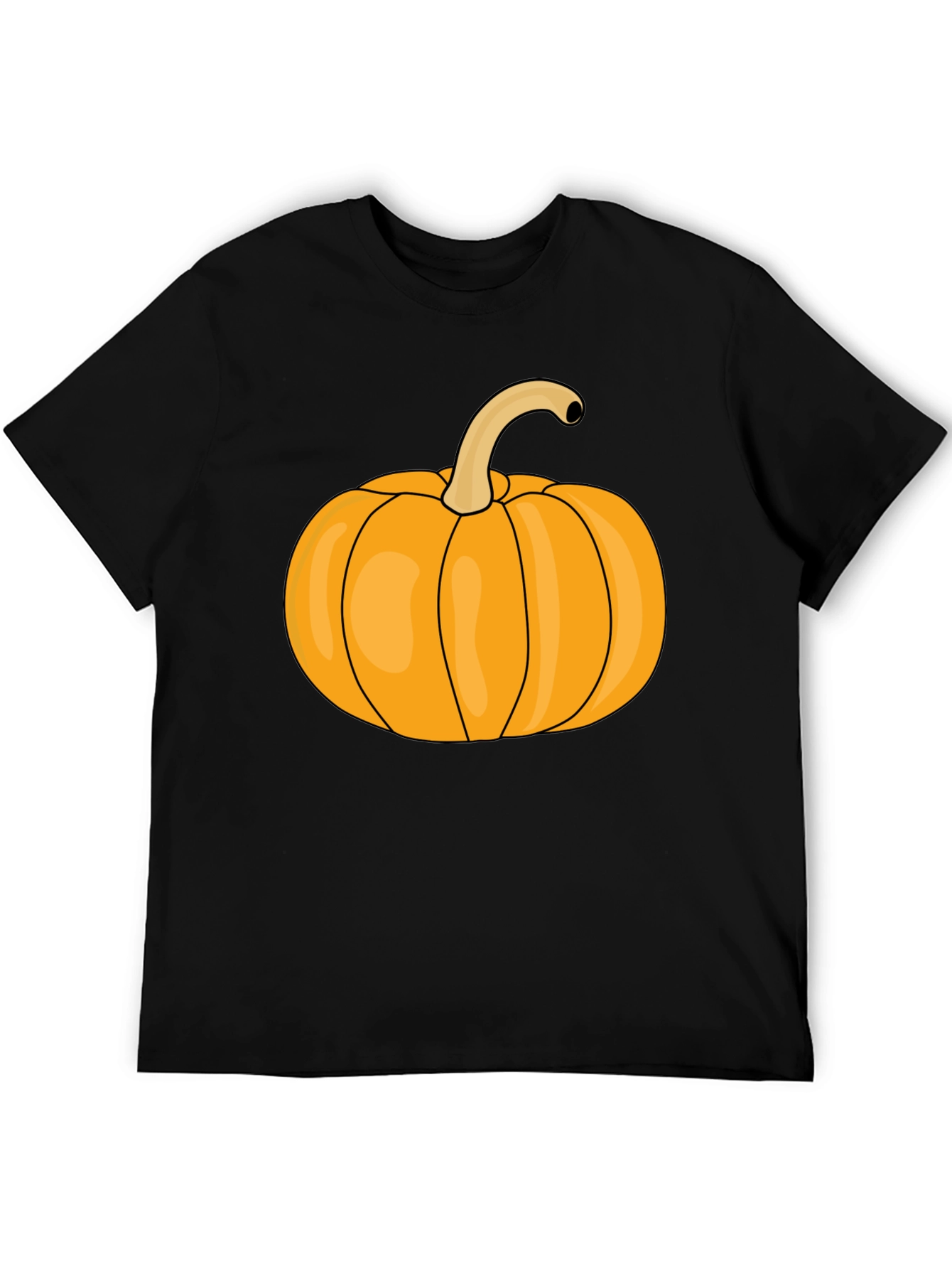 Pumpkin Graphic Black T-Shirt