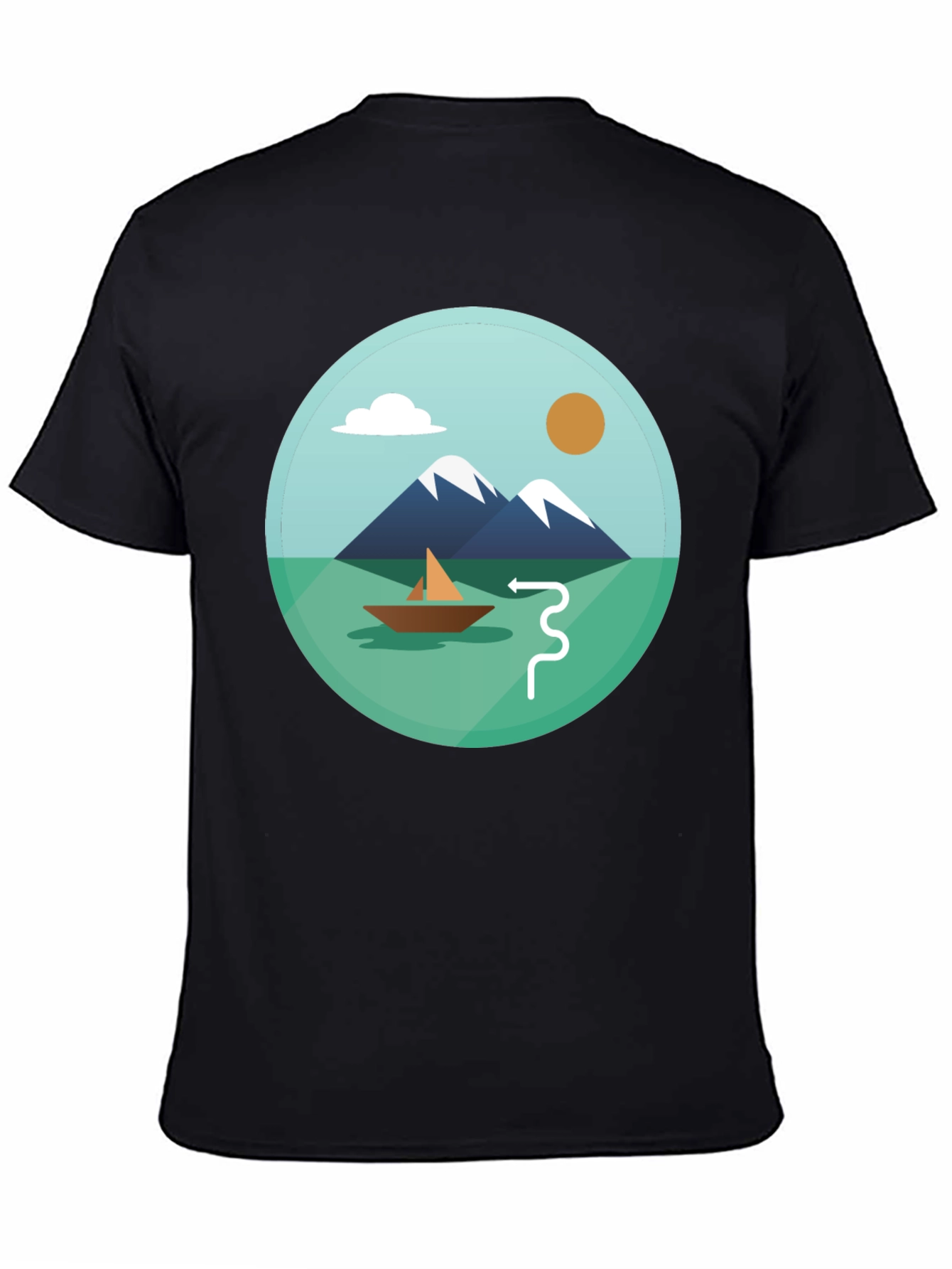 Mountain Scene Graphic Tee - Stylish Casual Comfort