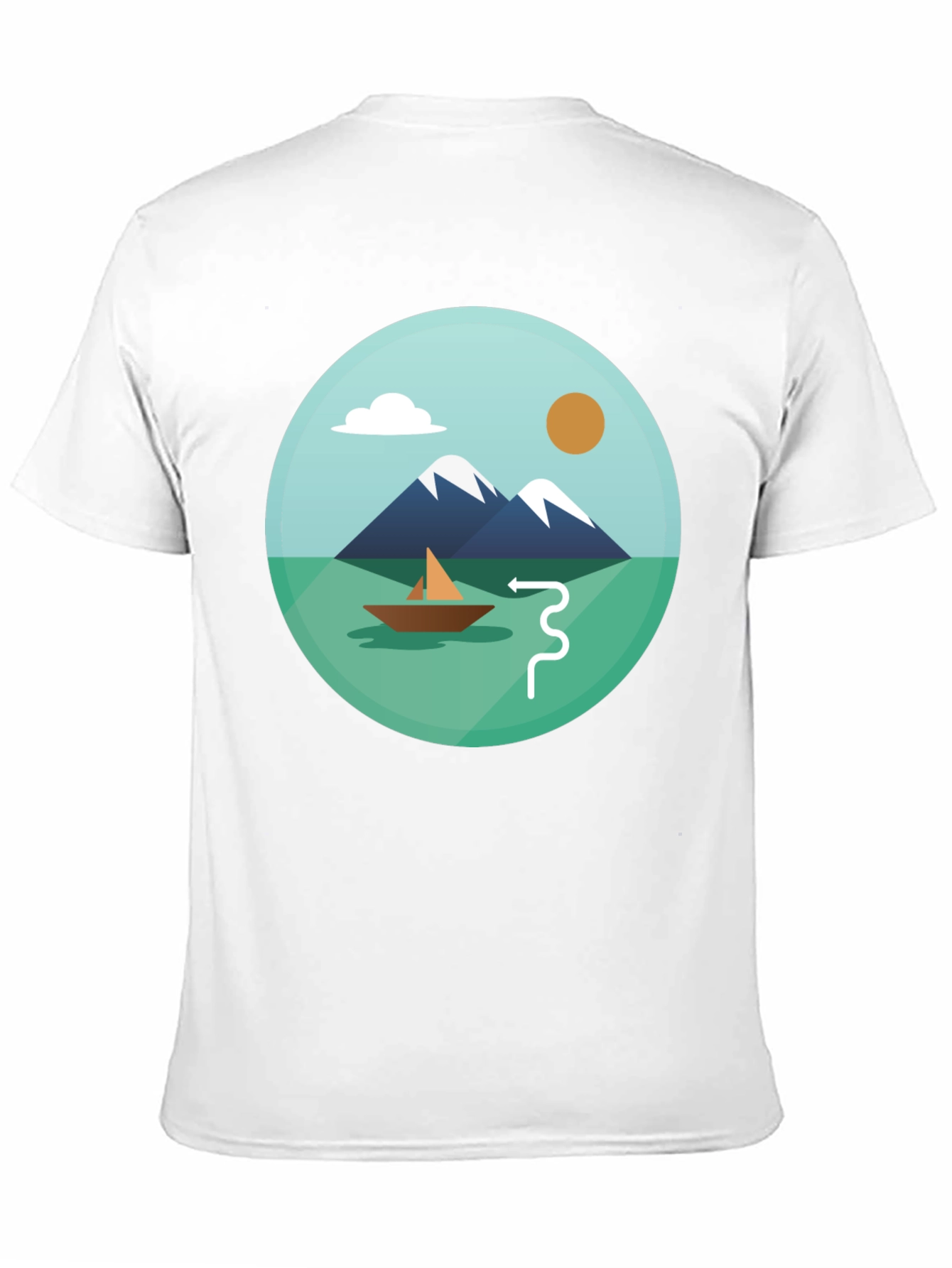 Mountain Scene Graphic Tee - Stylish Casual Comfort
