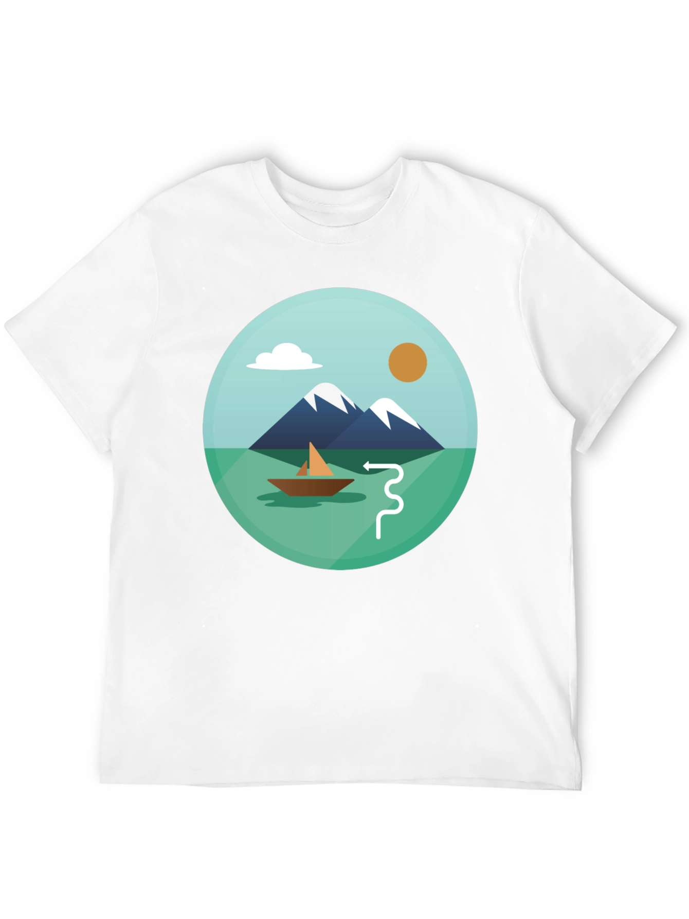 Mountain Scene Graphic Tee - Stylish Casual Comfort