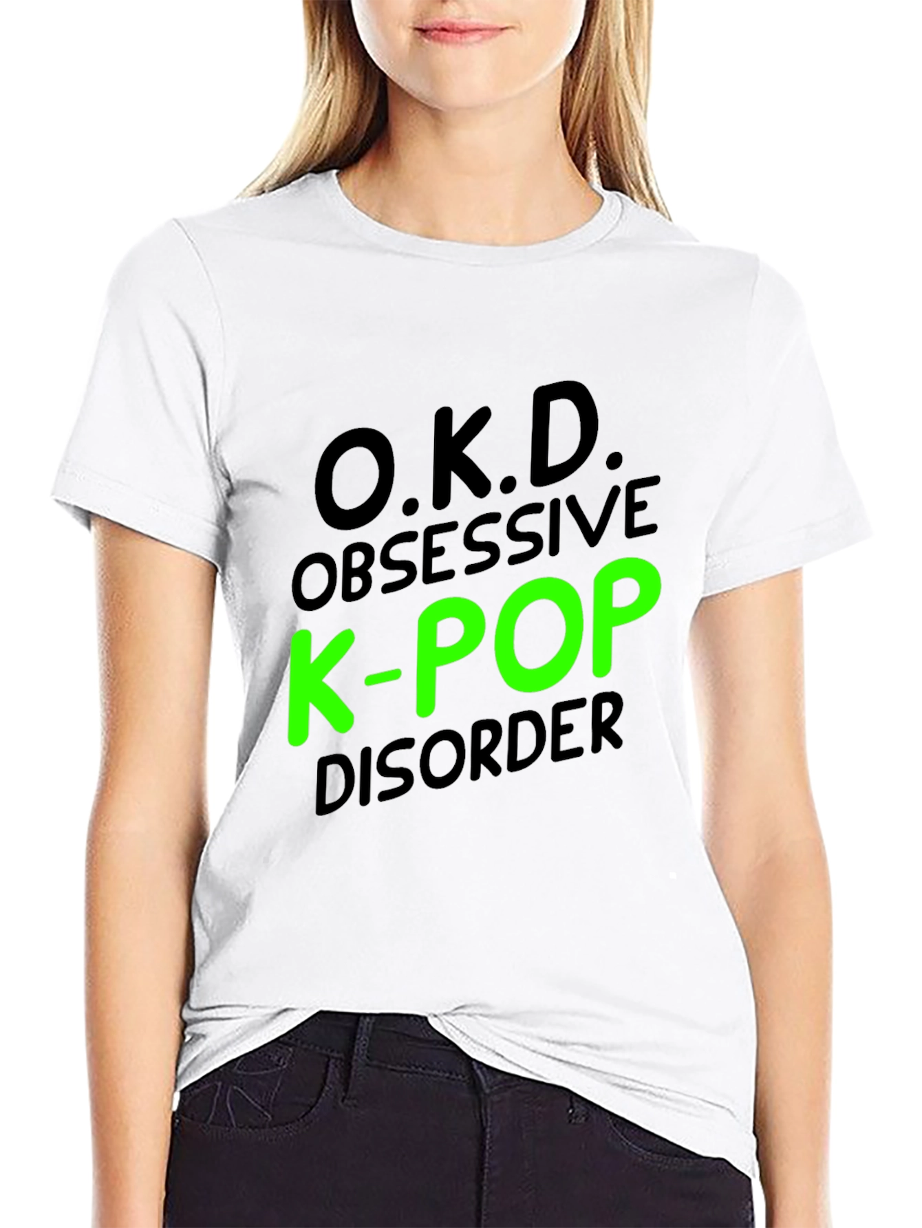 O.K.D. Obsessive K-Pop Disorder Black T-Shirt
