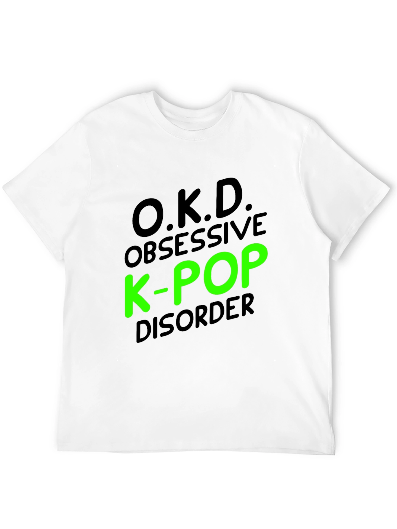 O.K.D. Obsessive K-Pop Disorder Black T-Shirt