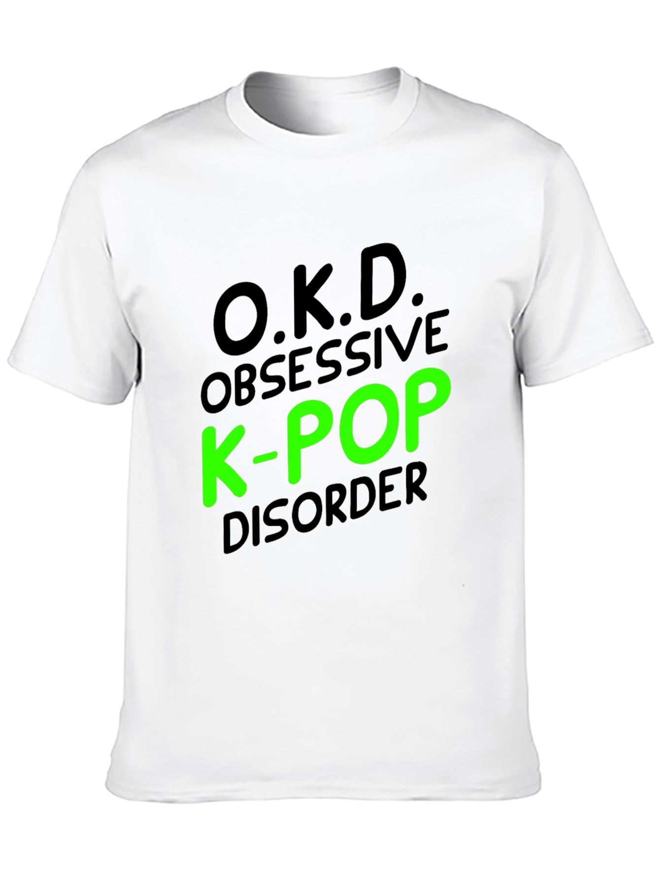 O.K.D. Obsessive K-Pop Disorder Black T-Shirt